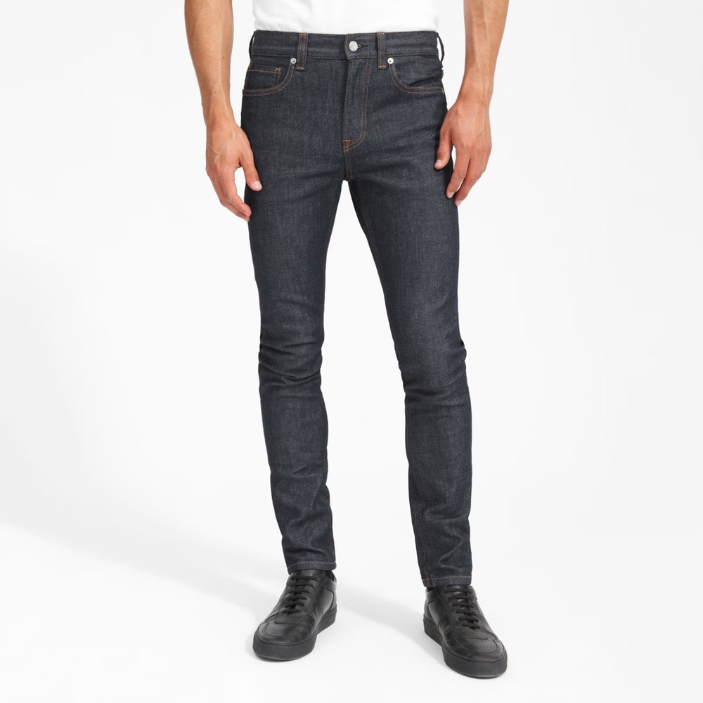 EVERLANE Men’s Dark Denim Blue Skinny Jeans 32 waist 32 length